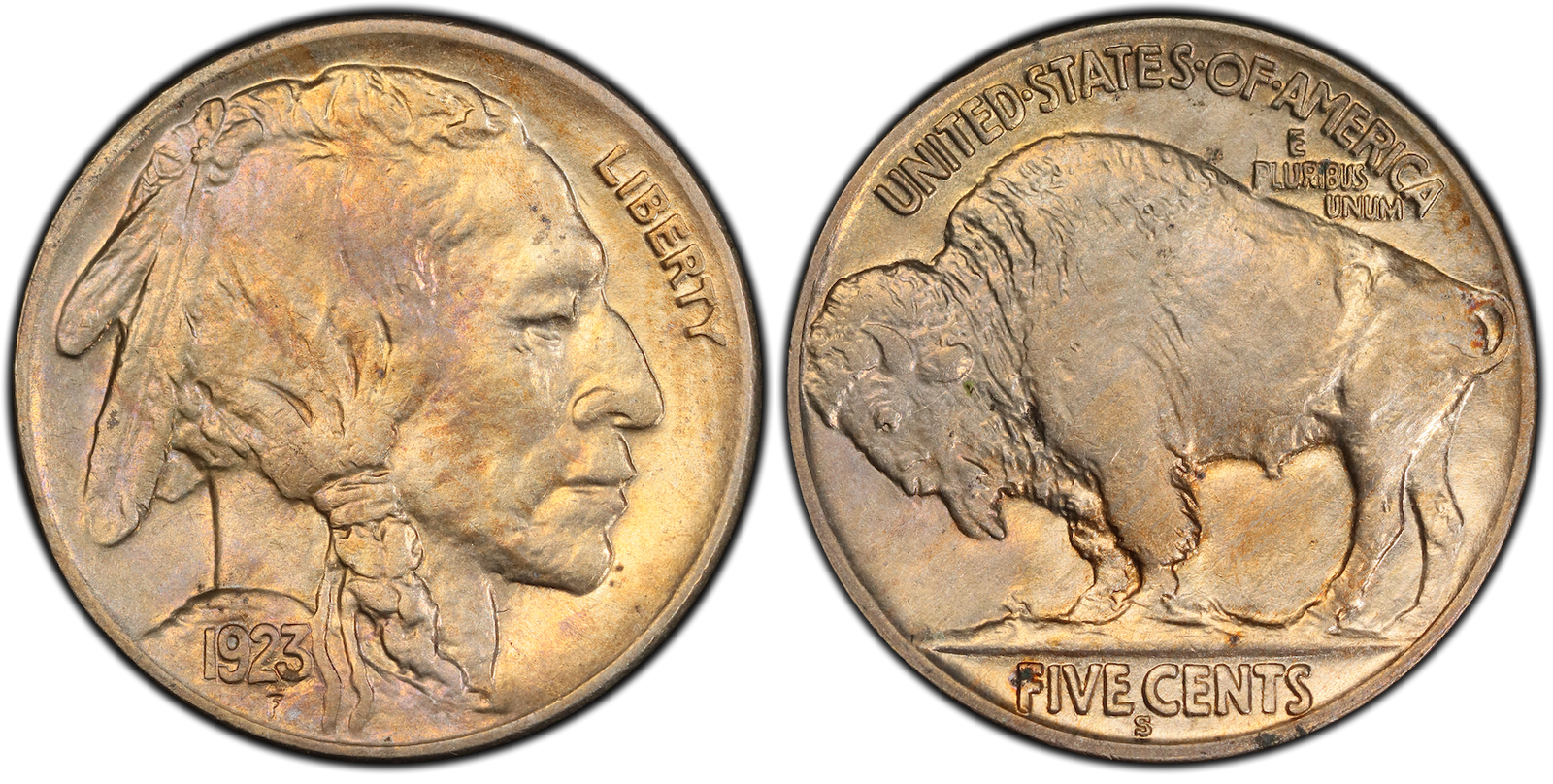 AU-55 Buffalo Nickel
