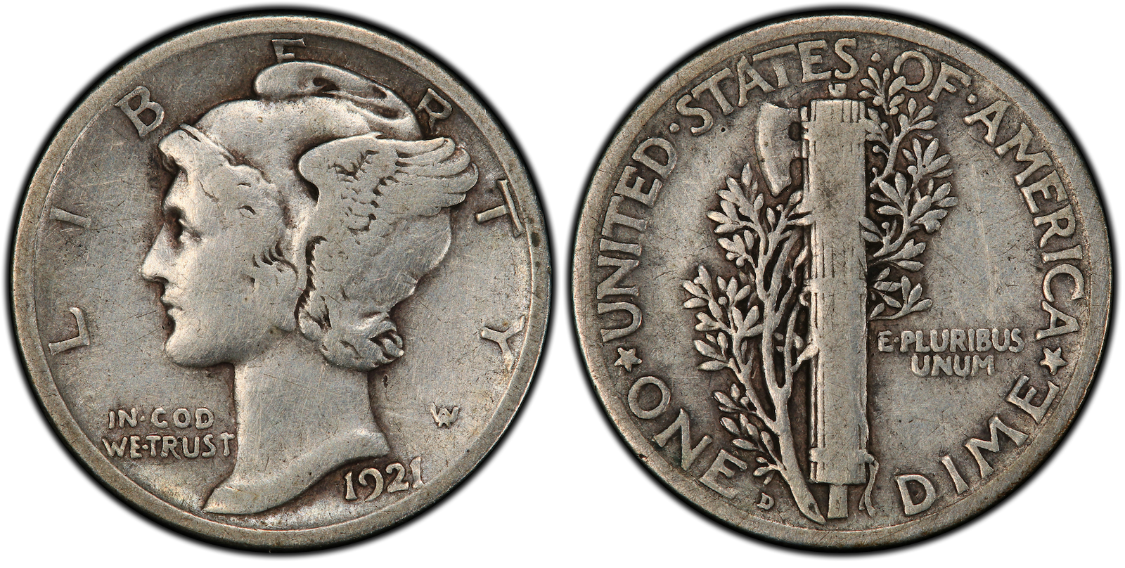 VG-10 Mercury Dime