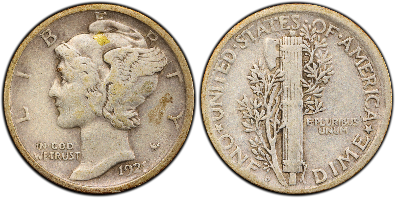 VF-20 Mercury Dime