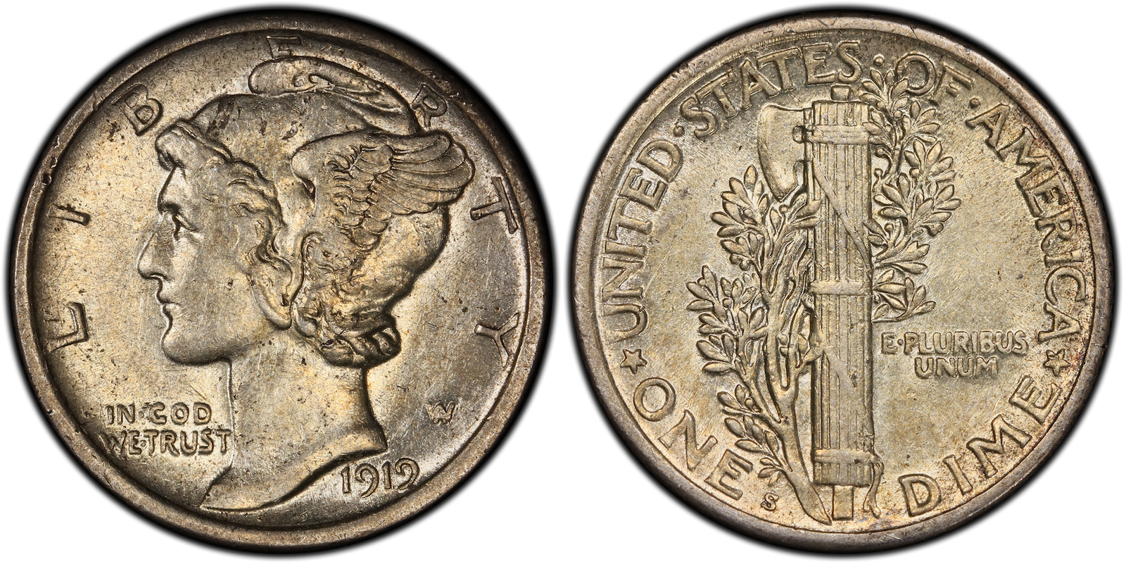 AU-50 Mercury Dime