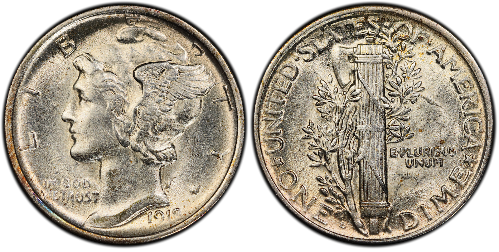 MS-62 Mercury Dime